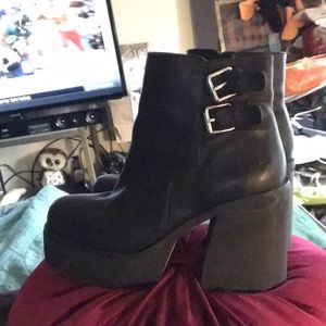 Fierce grunge boots - or dress up - worn once!